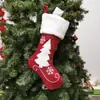 Calcetines de Navidad Bolsa de Regalo Decorativa Colgante de Navidad Patrón de Ciervo Grande Calcetines Decorativos de Navidad Calcetines de Navidad Regalos