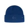 Chapéu de Lã com Bordado de Letras Estilo Hong Kong para Mulheres, Gorro Quente Estilo Japonês para Outono e Inverno, Chapéu de Tricô, Chapéu para Clima Frio, Chapéu de Puxar