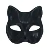 Máscara de Encaje con Estampado de Serpiente de PVC Veneciano Máscara para Fiesta de Disfraces Máscara de Media Cara de Halloween de Gama Alta Transfronteriza