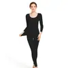 Conjunto Térmico Sin Costuras para Mujer, Engrosado y Forrado de Felpa, Capa Base Otoño e Invierno para Adolescentes, Ropa Interior Térmica de Lana para Mujer