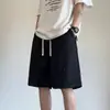 Shorts Esportivos Gypsophila para Homens, Shorts Casuais de Cinco Pontos Estilo Japonês de Verão, Finos e de Caimento Solto, Calças Elegantes de Comprimento Médio para Estudantes