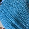 Cuentas de 4MM azul lago corte ojo de gato cuentas redondas angulares pequeñas cuentas finas Mimi Cuentas facetadas ojo de gato