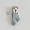 Meias Infantis Mais Vendidas Roupa de Fora Primavera e Outono Meias para Meninas Algodão Classe A Flor Princesa Body Bebê Gancho Grande