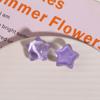 Accesorios de resina de estrella de cinco puntas con cielo estrellado de súper hadas, pendientes de bricolaje, parche decorativo de estrellas, funda para teléfono móvil, material al por mayor