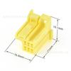 Plugue do Volante de Fábrica Conector de Terminal de Terminal de Carro 6 Furos Amarelo Tole