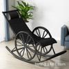 Mecedora de Ratán para Adultos, Silla Perezosa para Siesta en Sala de Estar y Balcón, Silla de Ocio para Personas Mayores, Mecedora para el Hogar al por Mayor