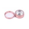 Caja de embalaje de aluminio pequeña de 10 g ML roscada en espiral oro rosa caja para crema shikonin DIY lata de aluminio botella de aluminio