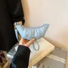 Bolso Pleateado de Nicho Estilo Coreano para Mujer, Nuevo Bolso Mini Croissant de Moda para Salir, Lindo Bolso Pequeño de Hombro para Cuello, Moderno