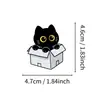 50 Pegatinas de Gato Negro Lindo de Dibujos Animados para Compra Directa Transfronteriza para Escenas Divertidas Cotidianas, Pegatinas para Decorar Cuadernos y Agendas