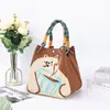 Bolso de Hebilla de Anillo para Mujer, Gama Alta, Nicho, Gran Capacidad, Moderno, Versátil, Bolso de Mano Tejido de Nicho, Bolso Cubo, Bolso Cruzado