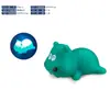Lámpara de Agua Animal Popular Sensible al Tacto Transfronteriza Juguete para Baño Flotante Brillante de Tortuga Tiburón para Juego de Agua de Bebé