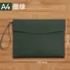 Maletín de negocios A4, bolsa para documentos, carpeta impermeable, bolsa de archivo de cuero engrosado, se puede imprimir con logo, en stock