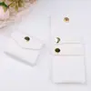 Stock Listo Bolso de Joyería de Cuero de Microfibra Suave de Moda Mini Bolso Bolsita para Joyería Bolsa de Almacenamiento de Joyería Personalizada para Viajes