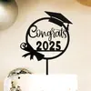 Nueva Decoración de Pastel de Graduación Estilo Transfronterizo Feliz Temporada de Graduación Acrílico Inserto para Pastel Suministros para Fiesta de Graduación