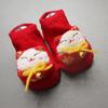 Calcetines de captura semanal de un año, calcetines de suelo para bebé niño pequeño rojo, calcetines rojos largos, Primavera