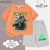 Delta Action Colaboración Manga Corta Pantalones Cortos Verano Niños Estilo Anime Atuendo Casual Nuevo Top de Manga Corta
