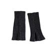 Novedad Otoño e Invierno 2025 Calcetines de Felpa Otoño e Invierno para Mujer Calcetines Clásicos con Abertura Color Puro Estilo Japonés Retro Rayas Verticales Calentadores de Piernas