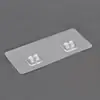 Hebilla de Garra Adhesiva Transparente Sin Rastro Parche Adhesivo Fuerte Gancho de Parche Sin Rastro Caja de Almacenamiento para Trípode Baño Accesorios Montados en Pared