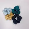 Elástico de Cabelo de Seda Estilo Coreano Scrunchie de Cetim Cor Sólida Cetim Tendência Simples Acessório de Cabelo Falso Seda Elástico de Cabelo Atacado