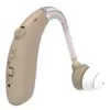 Nuevos audífonos retroauriculares plateados recargables al por mayor exportación transfronteriza audífono inglés