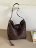 Otoño/Invierno 2026 Exclusivo Transfronterizo Moda Personalidad Estampado Leopardo Gamuza Bolso de Hombro Único Nicho Tendencia de Alta Gama Bolso de Mano