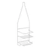 Simple Estante de Pared de Hierro Forjado para Baño Doméstico Baño con Gancho Estante de Almacenamiento de Acabado Toallero de Baño