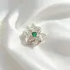 Cobre Banhado a Ouro Zircônia de Alta Retenção de Cor Contas Espaçadoras Trevo de Duas Fileiras Acessórios para Joias Artesanais DIY Fabricante Atacado