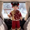 Conjunto de Ropa Gruesa de Año Nuevo para Niñas Jóvenes, Conjunto de Ropa de Año Nuevo con Mariposas