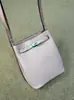 Bolsa Kelly Bucket de Couro Bovino de Primeira Camada, Bolsa Feminina de Couro Genuíno de Grande Capacidade, Bolsa de Ombro Versátil com Alça Larga, Bolsa Transversal