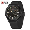 Reloj Octogonal OFNS Moda Personalidad Fecha Viaje de Negocios Reloj de Pulsera Delgado Negocios Dominante Reloj de Cuarzo para Hombre Resistente al Agua