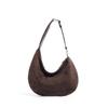 2026 Nuevo Estilo Simple Capa Superior de Piel de Oveja Gamuza No se Desvanece Diseño de Nicho Gran Capacidad Bolso de Hombro Bolso Cruzado Bolso de Mujer