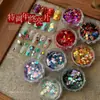 Estilo Aleatório Decoração de Unhas Lantejoula Material com Glitter Poligonal Laser Super Brilho Decoração de Nail Art Liquidação Especial