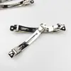 Orejeras Coreanas de Dos Piezas Pinza de Resorte Pinza Automática Pinza de Acero Pinza Superior Pasador de Lazo Joyería Accesorios diy