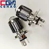 Farol de LED para Veículo Elétrico de Motocicleta H4 Três Garras Ba20D Duas Garras P15D Uma Garra Canhão de Aço Pequeno Holofote Luz Dupla Amarela e Branca