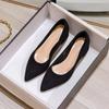 Sapatos Femininos Estilo Noite Francesa, Sapatos Formais Versáteis para Trabalho, Sapatos Pretos Simples Estilo Coreano, Sapatos Profissionais Femininos de Couro com Solado Macio e Baixo
