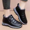 Nuevos Zapatos de Algodón para Mujer Otoño/Invierno 2026, Zapatos Casuales para Mamá, Zapatos Calentitos sin Cordones para Personas Mayores, Botas de Nieve Forradas de Lana y Engrosadas