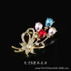 Broche de Textura Estilo Coreano Feminino Alto Padrão Liga Metálica Corsage Luxo Leve Nicho Cravejado de Diamantes Pinos Fixos Antiderrapantes Grande Decoração para Roupas