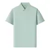 Polo sin costuras de manga corta gofrado de nylon-spandex de 190 g, ropa de trabajo unisex, camiseta con cuello camisero, entrega rápida
