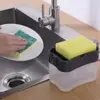 Lava-louças Transfronteiriço Limpador de Pressão Escova para Panelas Cozinha Estilo Dispensador Automático de Líquido Esponja de Limpeza Escova para Lavar Louça Dispensador de Sabão para Panelas