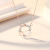 Aretes de Guirnalda de Plata Esterlina 925 Estilo Coreano para Mujer Flor Pequeña Mariposa Aretes de Plata S925 Dulce Estilo Largo Nuevo Sentido de Alta Gama