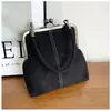 Bolso de mano de gamuza con diseño de nicho para comercio exterior para mujer, nuevo bolso retro con clip para teléfono, bolso de hombro cruzado versátil, moderno