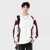 2025 Nuevo Otoño e Invierno para Hombre Casual Holgado Estilo Coreano Moda Estudiante Casual Sudadera de Cuello Redondo