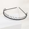 Diadema de Hierro Transfronteriza para Hombre, Parte Trasera de la Cabeza, Presión Invisible, Accesorios de Cuero, Accesorios para el Cabello de Alta Elasticidad, Diadema para Lavar la Cara