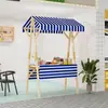 Puesto Plegable Móvil Cobertizo Exterior Soporte de Exhibición de Puesto Madera Maciza Carroza Promocional Mercado Nocturno Estante de Mercado Al Por Mayor