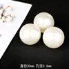 3-30mm contas peroladas de imitação com furo para realce contas soltas para grampo de cabelo DIY feito à mão acessórios para pulseira colar decoração