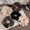 Goma para el pelo de punto estilo francés para mujer, Lazo para coleta baja, Cuerda para el pelo de alta elasticidad, Diadema no dañina, Accesorio para el pelo
