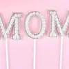Cartão de decoração de bolo de aniversário com pérolas deusa AMOR MÃE Tanabata 520 PAI feliz Dia das Mães plug-in