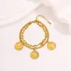 Pulsera de nicho de lujo ligero europea y americana transfronteriza para mujer, no se decolora, estilo Pandora vintage, alto valor estético, pulsera cubana con incrustaciones de diamantes