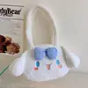 Bolso de Peluche Kuromi Lindo de Dibujos Animados para Mujer, Bolso de Hombro Popular de Muñeca para Estudiantes que Salen