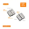 Bisagras para puertas de gabinete de vidrio, bisagras sin taladro, accesorios para vidrio sin marco, clips de fijación para puertas de mascotas sin taladro, clips de doble cara